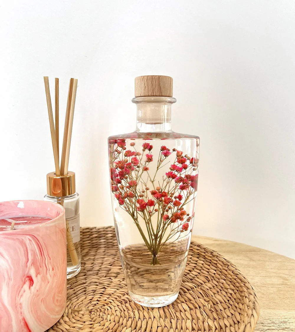 Flacon floral "Lovia" - Verre & Gypsophile