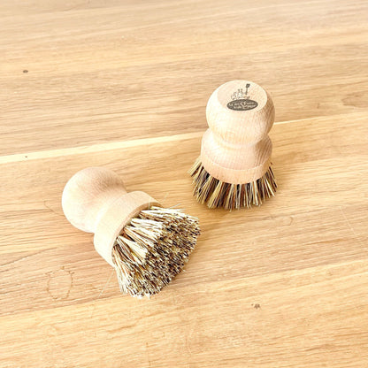 Brosse casserole - Bois de hêtre et fibres naturelles