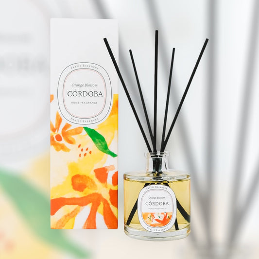 Diffuseur de parfum "Zora" Fleur d'Oranger - Parfum naturel & Verre