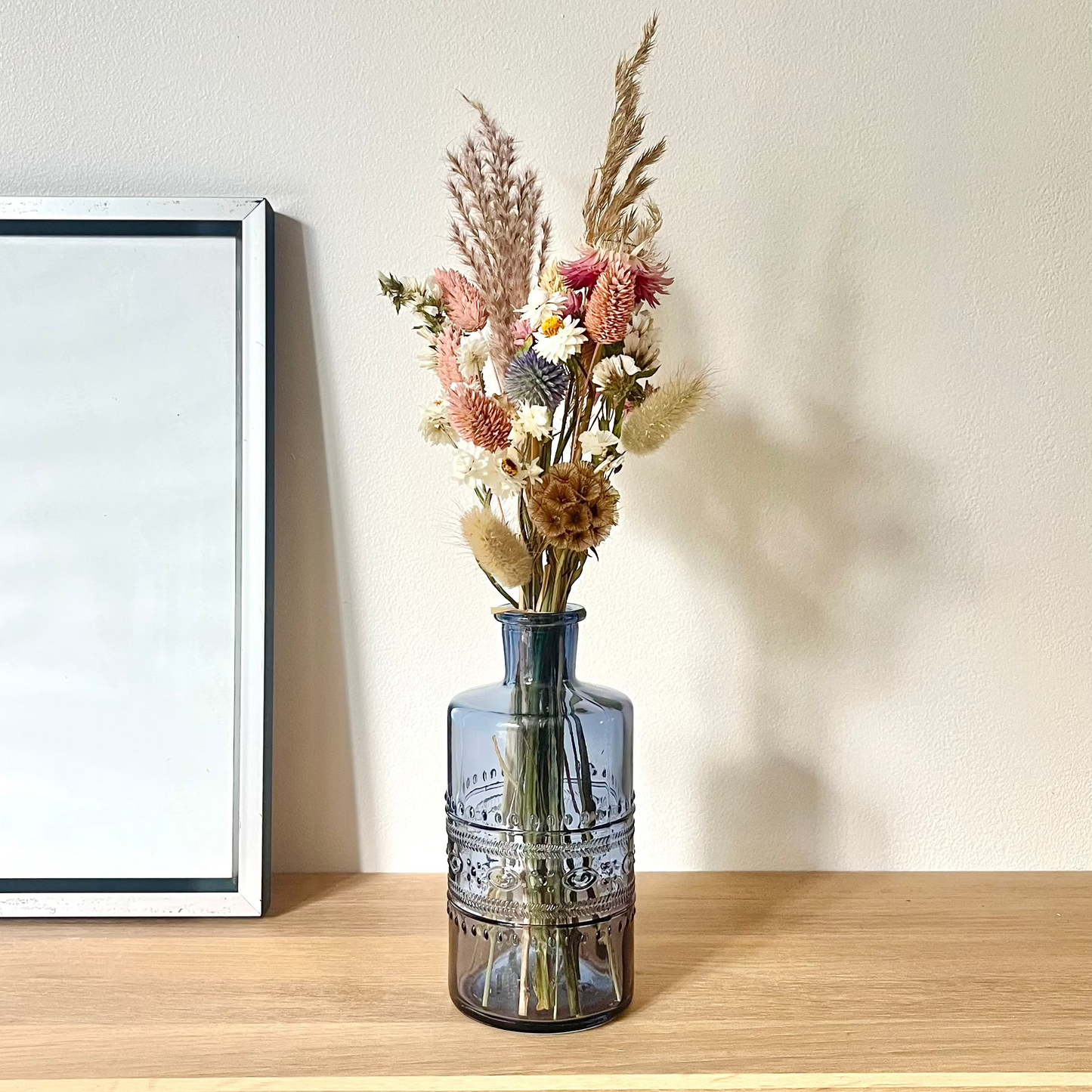 Composition "Vera" Acajou - Vase & Fleurs