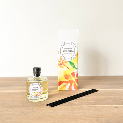 Diffuseur de parfum "Zora" Fleur d'Oranger - Parfum naturel & Verre