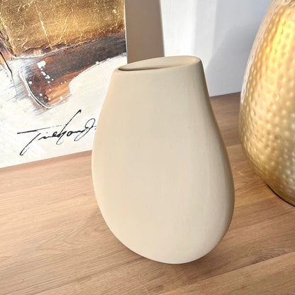 Vase "Zoe" Crème - Céramique