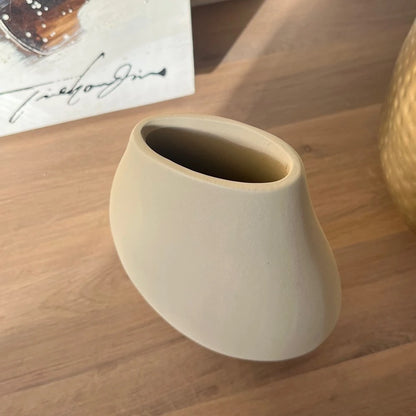 Vase "Zoe" Crème - Céramique