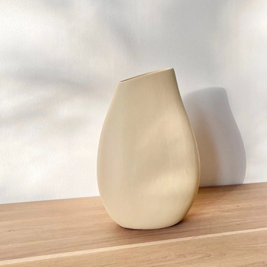 Vase "Zoe" Crème - Céramique