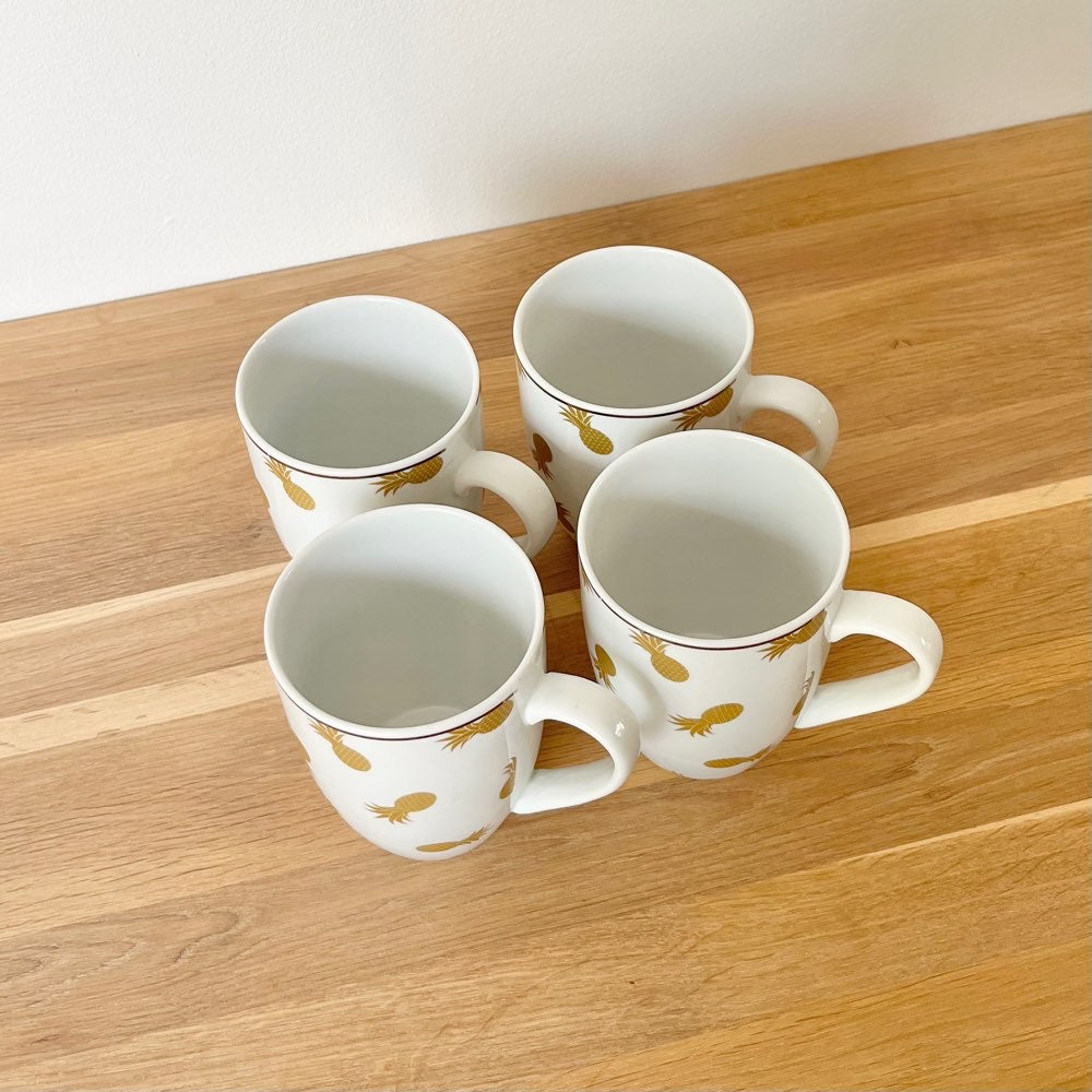 Set 4 mugs « ananas »