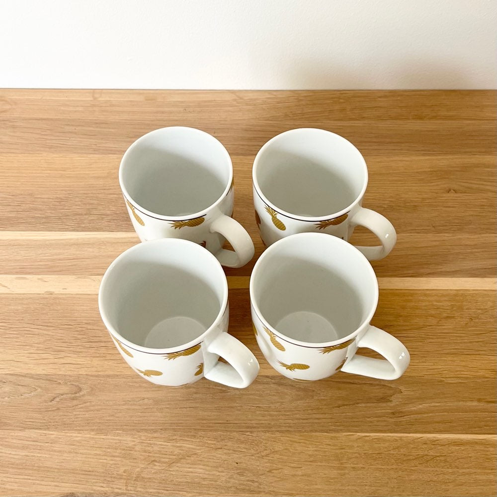 Set 4 mugs « ananas »