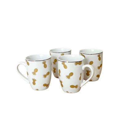 Set 4 mugs « ananas »