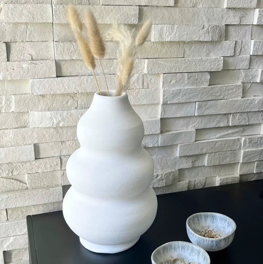 Vase "Palma" Blanc - Céramique