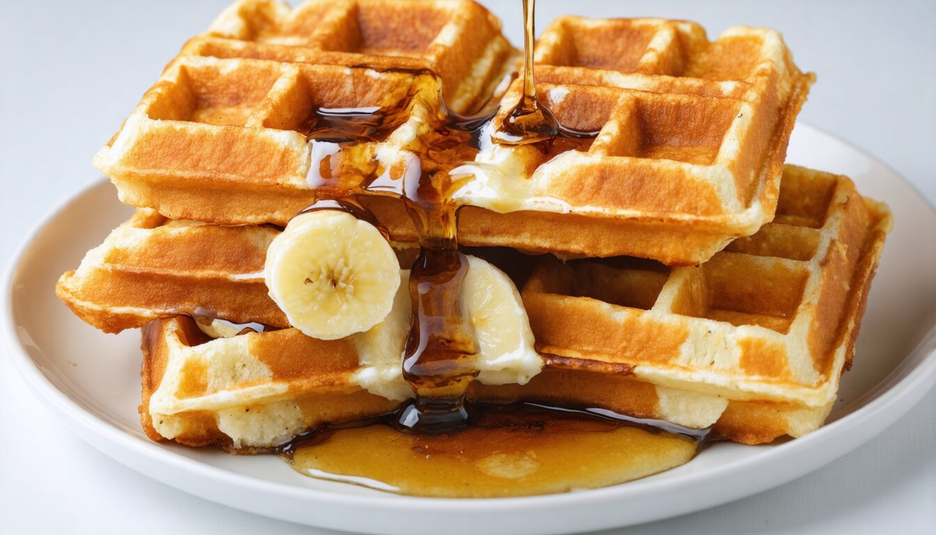 savourez de délicieuses gaufres à la banane faciles à préparer grâce à notre recette exclusive sur chicchew.fr. idéales pour un petit-déjeuner gourmand ou un goûter sain !