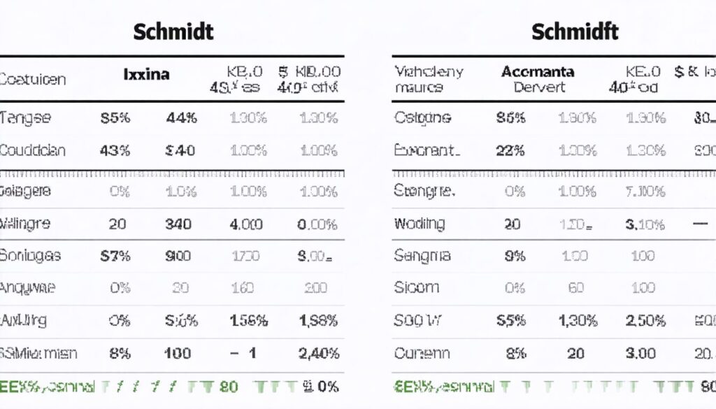 Ixina contre Schmidt : un guide comparatif détaillé