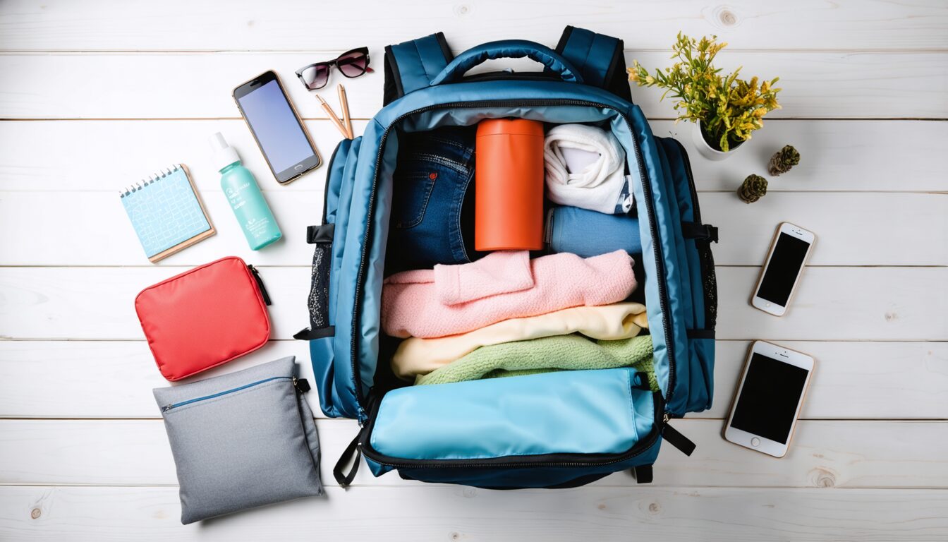 découvrez nos conseils pratiques spécialement pensés pour les voyageuses : optimisez l’organisation de votre sac à dos, gagnez de la place et profitez d’un voyage léger et serein !