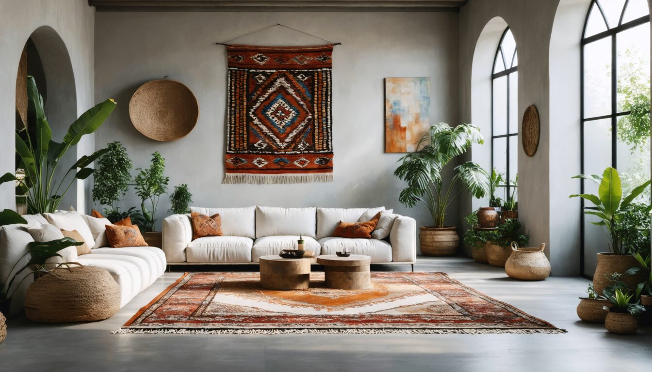 découvrez l'harmonie parfaite entre tradition et modernité avec les tapis berbères du maroc. ces chefs-d'œuvre artisanaux apportent une élégance intemporelle à votre décoration intérieure, ajoutant chaleur et caractère à chaque espace.