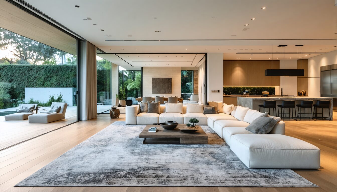 découvrez nos astuces simples et efficaces pour intégrer un grand tapis à la décoration de votre salon et créer une ambiance harmonieuse et élégante.
