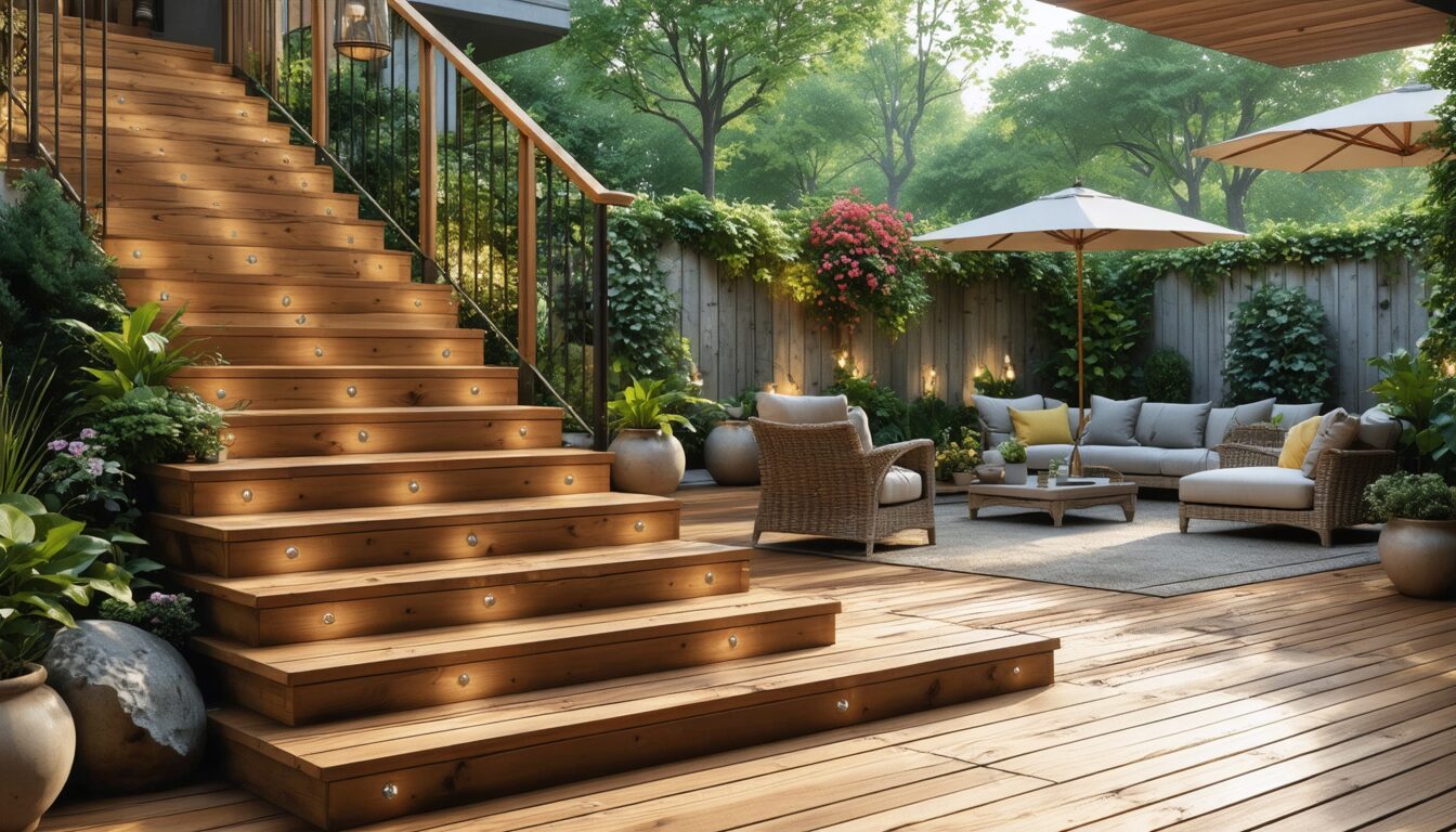découvrez notre guide pratique pour créer des escaliers en bois sur mesure et adaptés à votre terrasse. suivez nos conseils pas à pas pour réussir la conception, l’installation et la finition de vos escaliers extérieurs en toute simplicité.