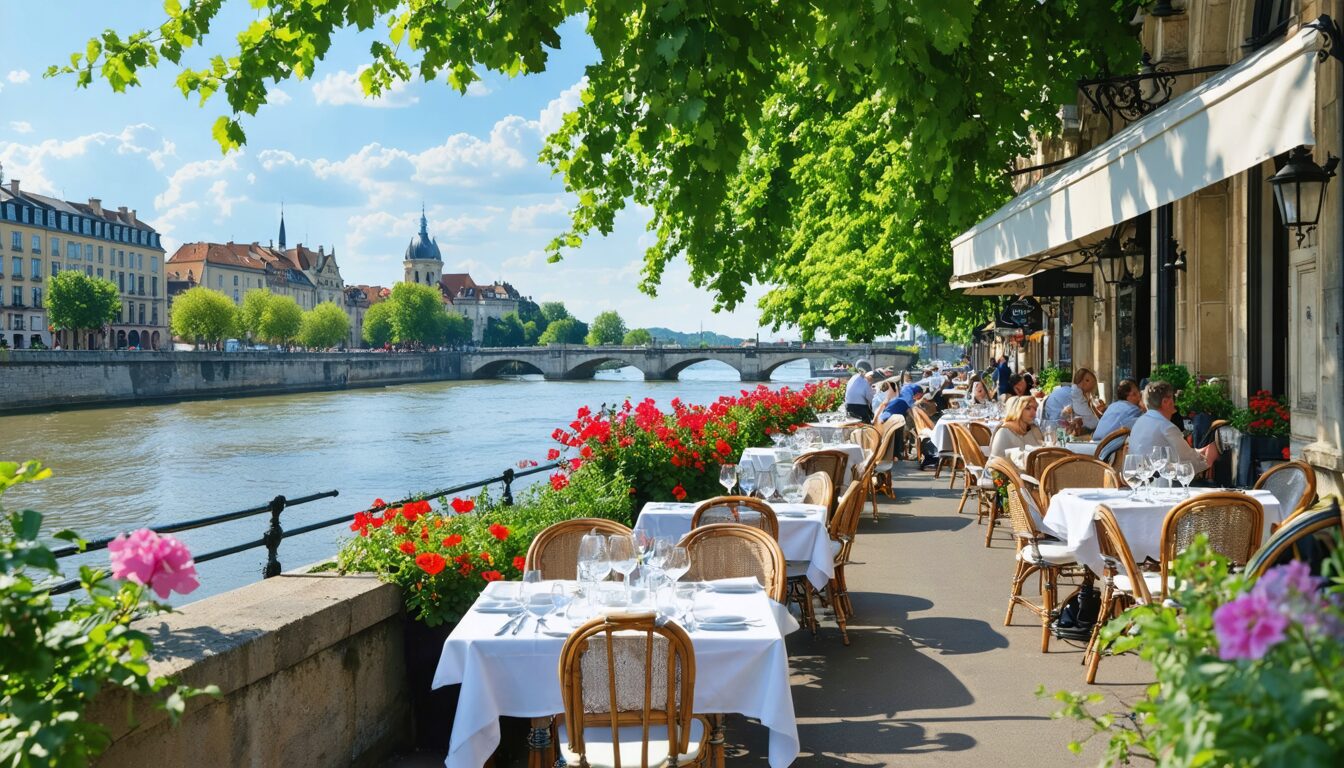 partez à la découverte des meilleurs restaurants situés en bord de saône et savourez une cuisine raffinée dans un cadre idyllique. idées, adresses et spécialités pour un moment inoubliable au fil de l’eau.