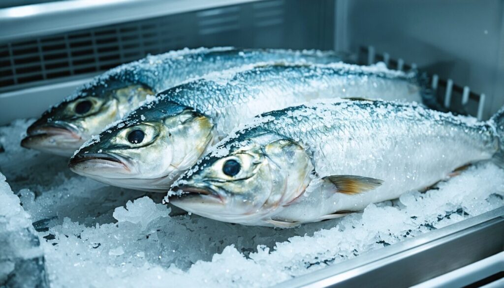 La sécurité de consommation d’un poisson congelé depuis deux ans