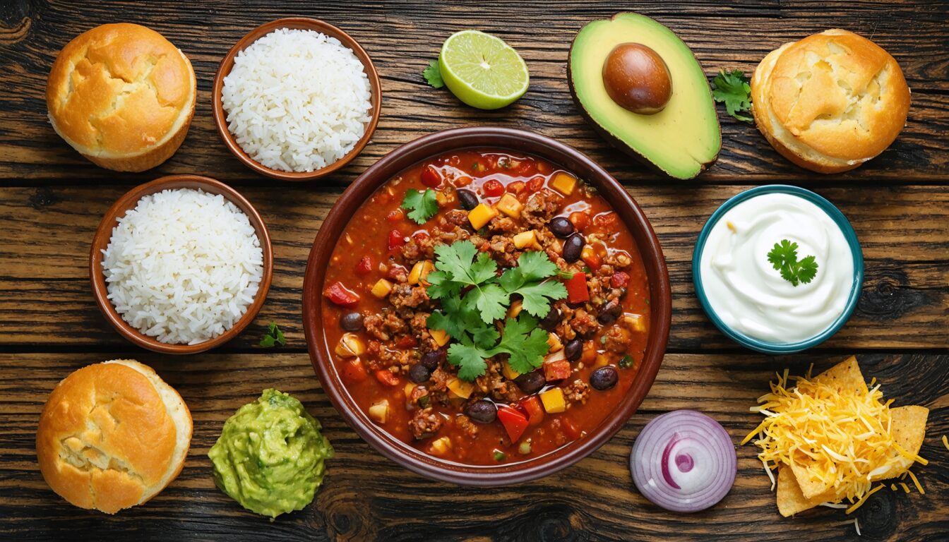 découvrez les 9 meilleurs accompagnements pour sublimer votre chili con carne. astuces, idées gourmandes et associations savoureuses pour un repas réussi et plein de saveurs.