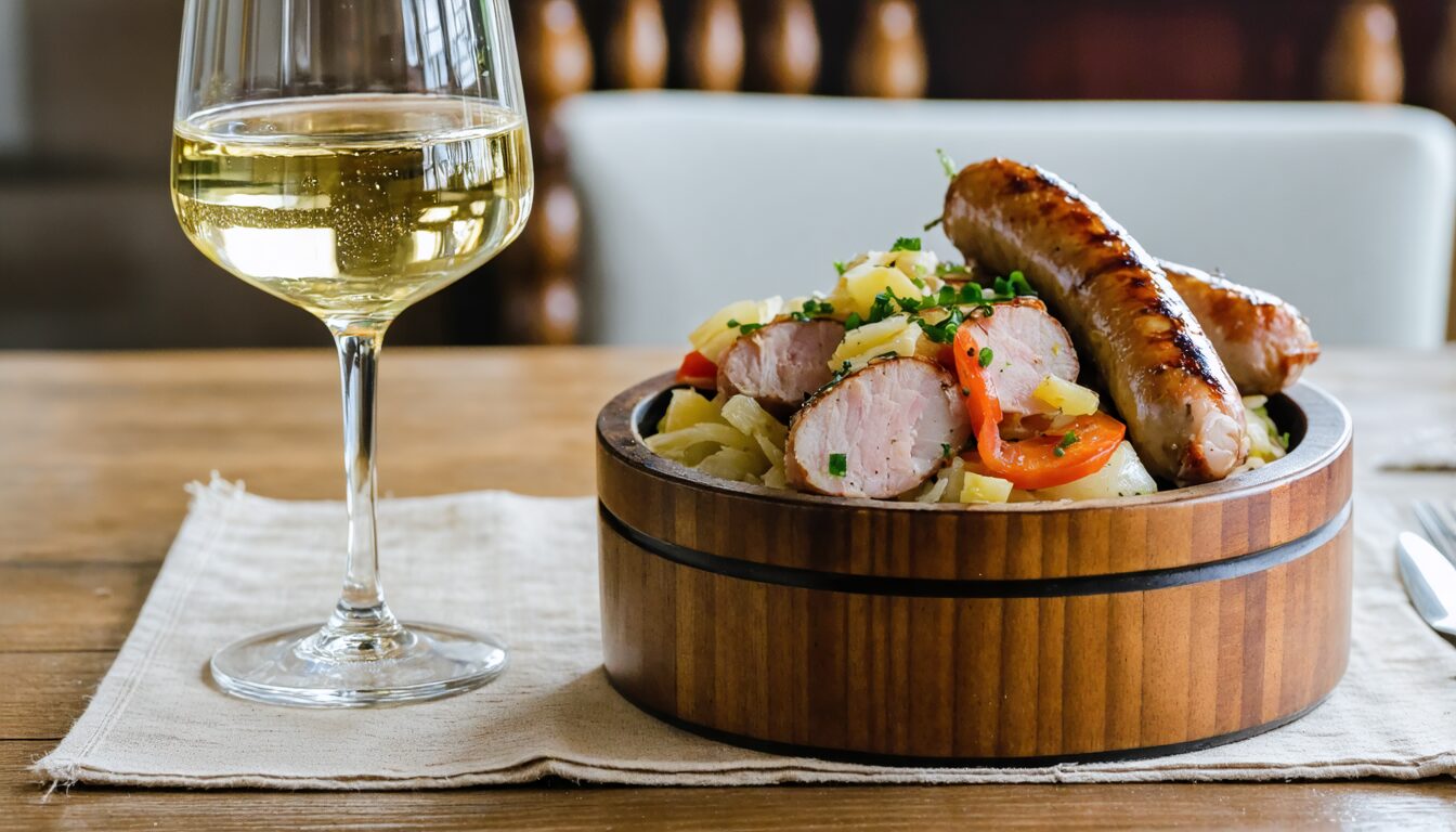 découvrez comment choisir le vin parfait pour accompagner votre choucroute et sublimer ce plat traditionnel alsacien.