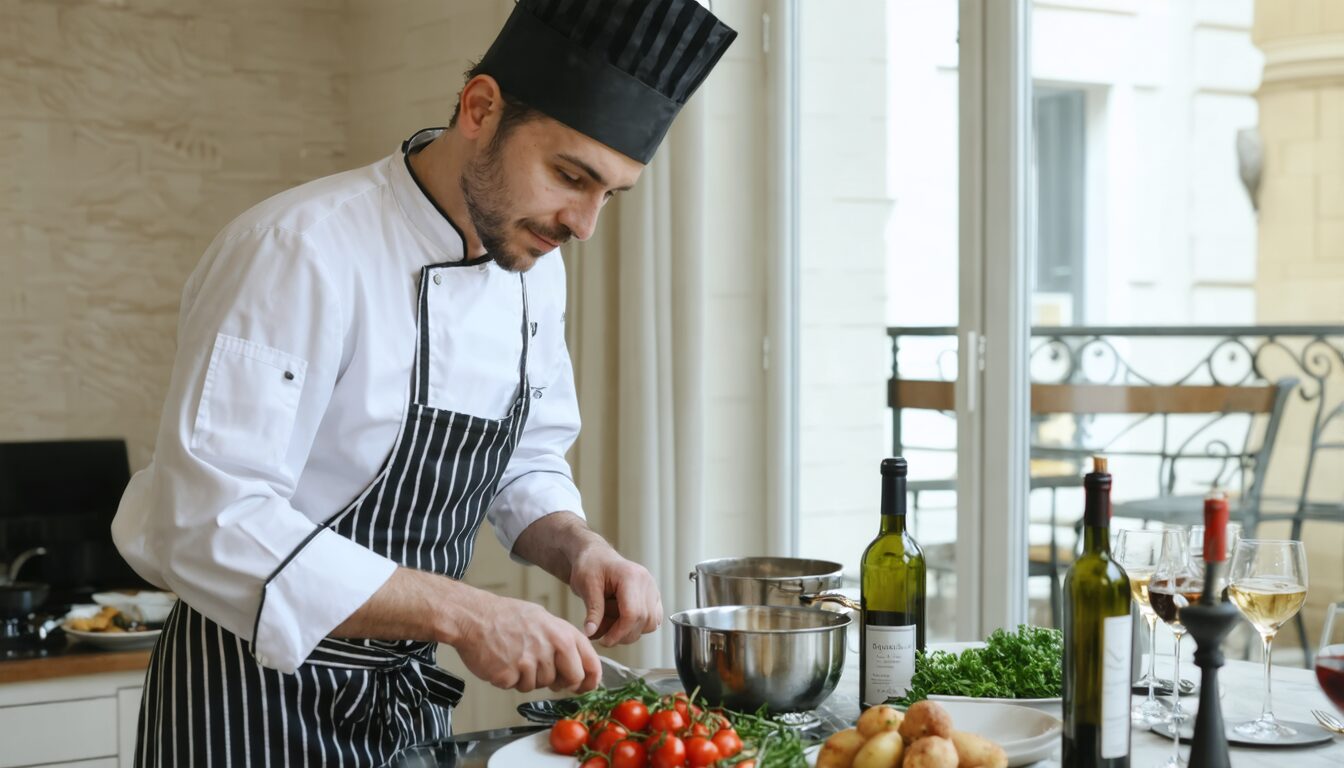 découvrez l'art culinaire à domicile à paris : faites appel à un chef privé pour vivre une expérience gastronomique unique, dans le confort de votre maison. réservez votre chef personnel pour des repas raffinés et sur-mesure.