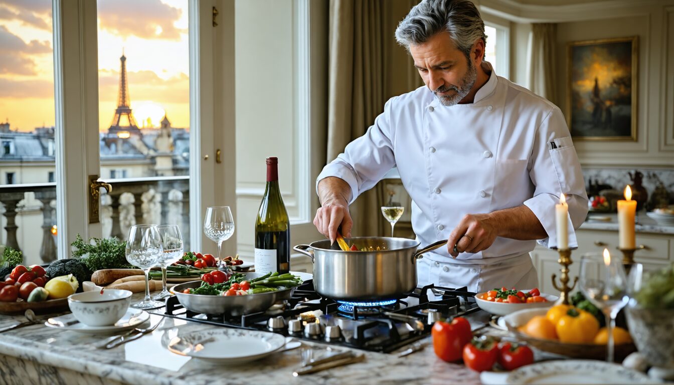 réservez un chef privé à domicile à paris et découvrez l'art culinaire sans bouger de chez vous. offrez-vous une expérience gastronomique unique pour tous vos événements ou dîners intimistes.