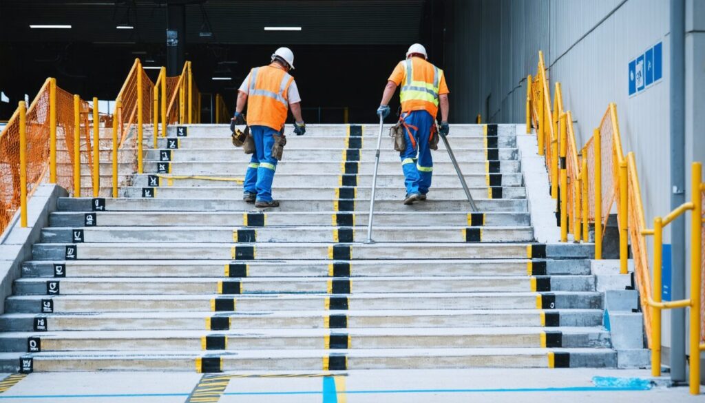 Prévenir les chutes : découvrez le ruban antidérapant pour renforcer la sécurité sur les chantiers