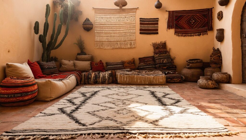 Transformez votre espace avec l’élégance d’un tapis berbère