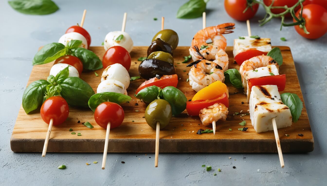 préparez vos apéritifs à l'avance avec nos 5 recettes de brochettes savoureuses et faciles. idéales pour vos soirées, découvrez des idées gourmandes à préparer la veille pour gagner du temps et régaler vos invités !