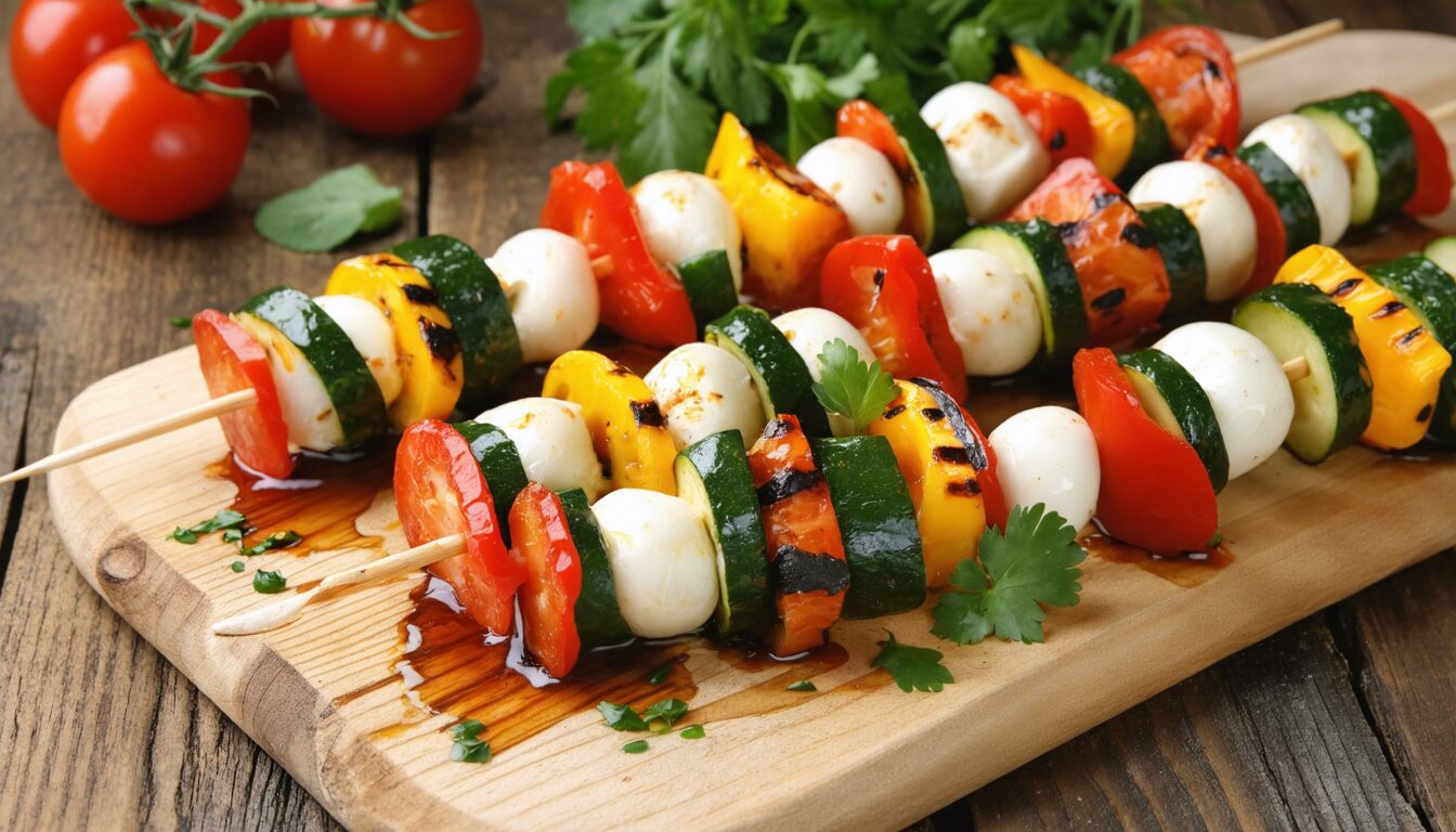 découvrez nos 5 recettes immanquables de brochettes apéritives à préparer la veille, pour un apéritif réussi et sans stress !