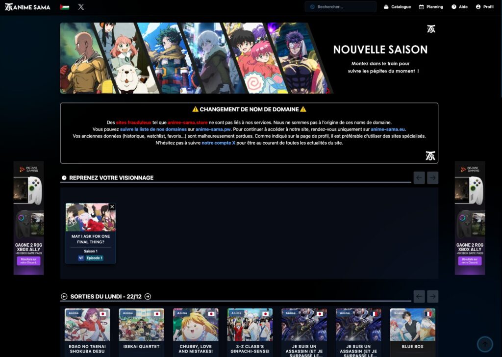 Anime Sama : Découvrez la nouvelle Adresse – Janvier 2026