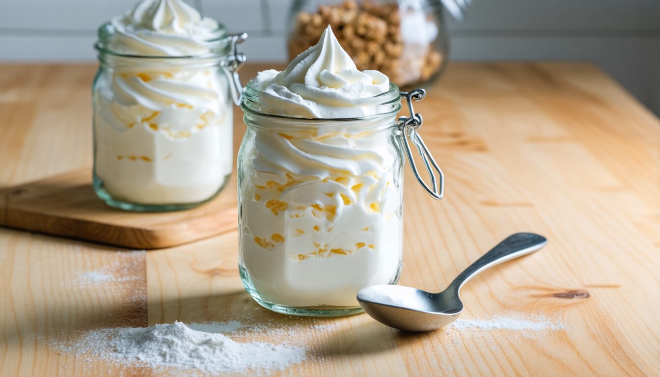 découvrez une recette simple et savoureuse de chantilly maison sans sucre glace, idéale pour accompagner vos desserts tout en restant légère et naturelle.