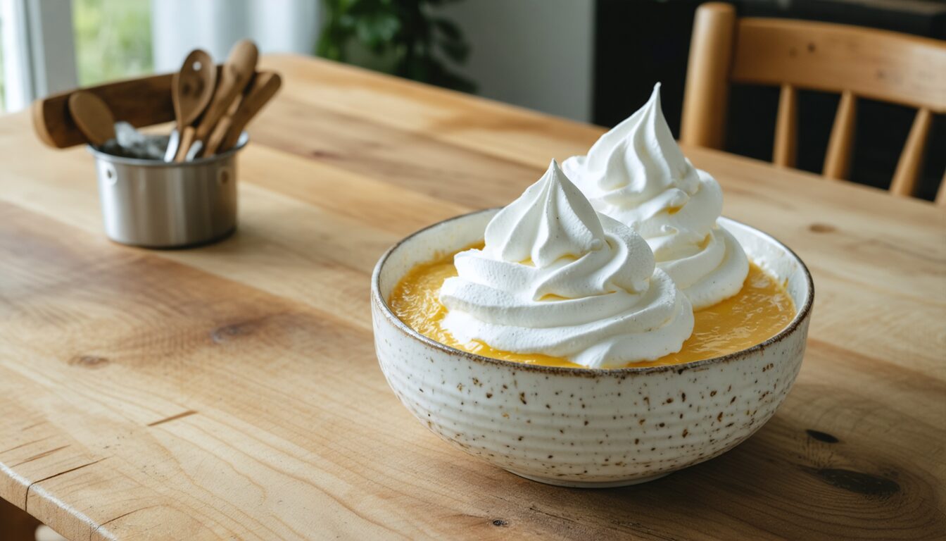découvrez notre recette simple et savoureuse de chantilly maison sans sucre glace, parfaite pour accompagner tous vos desserts naturellement.
