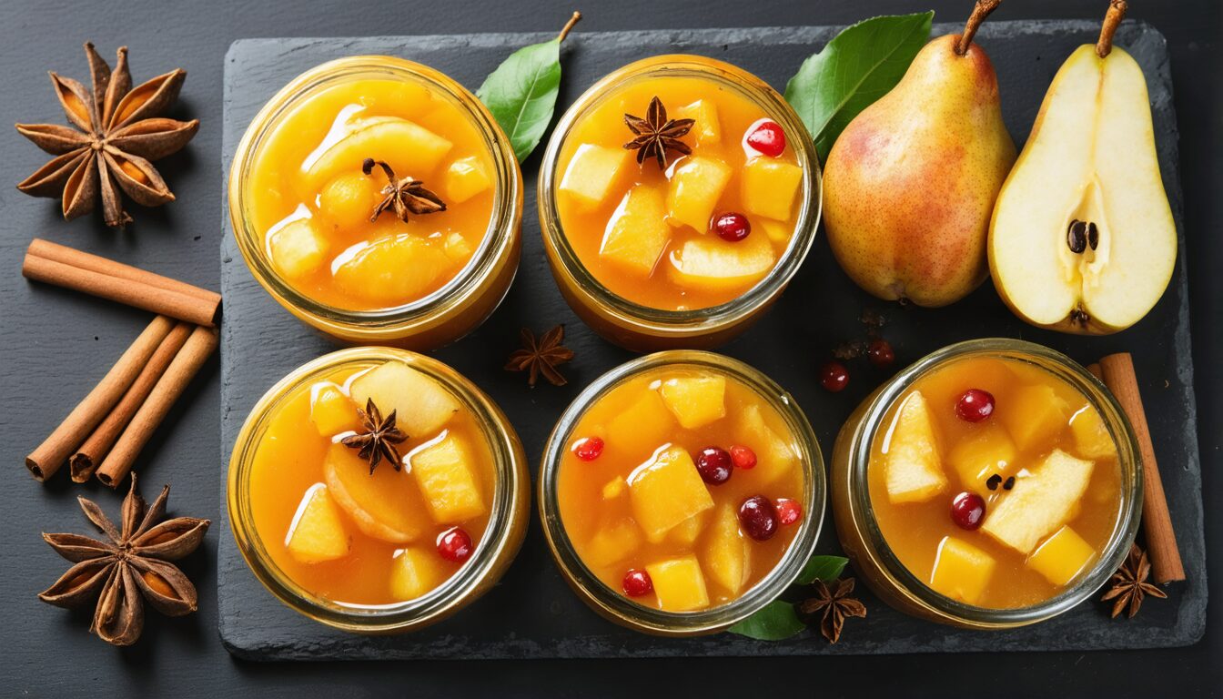 découvrez notre recette express de compote de poire maison, un dessert savoureux, naturel et facile à préparer pour toutes les occasions.