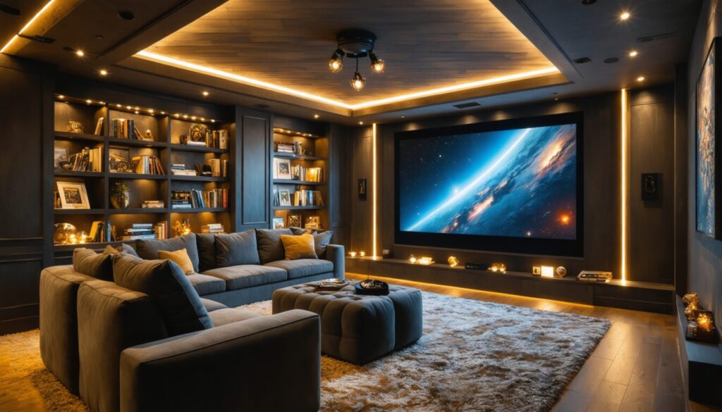 Créer un espace de divertissement stylé à la maison