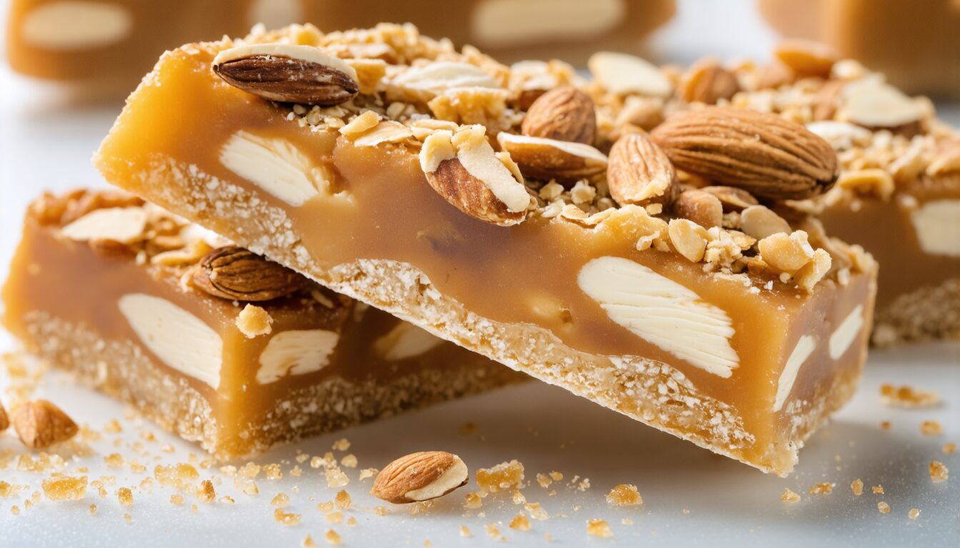 découvrez deux délicieuses variétés de nougat français, parfaites pour offrir à vos proches et partager un moment de gourmandise authentique.