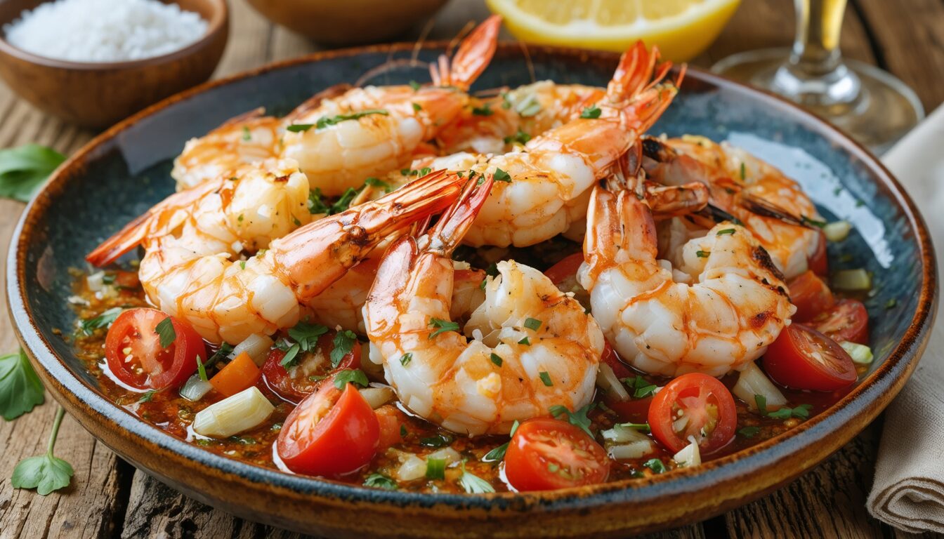 découvrez notre recette facile et authentique de gambas à la catalane, un délice méditerranéen savoureux qui ravira vos papilles en toute simplicité.