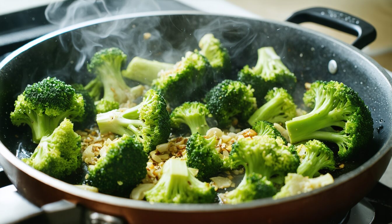 découvrez notre délicieuse poêlée de brocolis à l'ail, une recette simple et rapide qui éveillera vos papilles avec des saveurs savoureuses et authentiques.