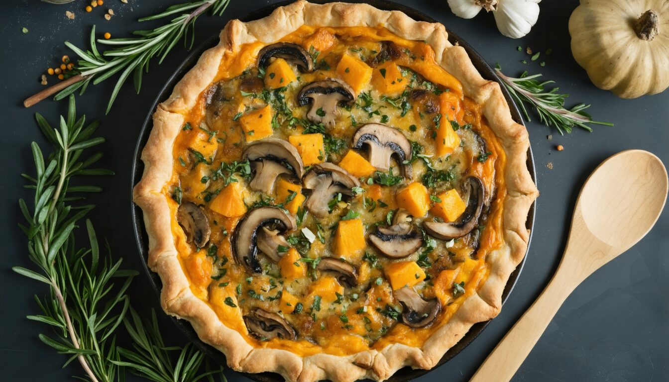 découvrez notre délicieuse recette facile de quiche aux champignons, idéale pour savourer les saveurs de l'automne en toute simplicité et gourmandise.