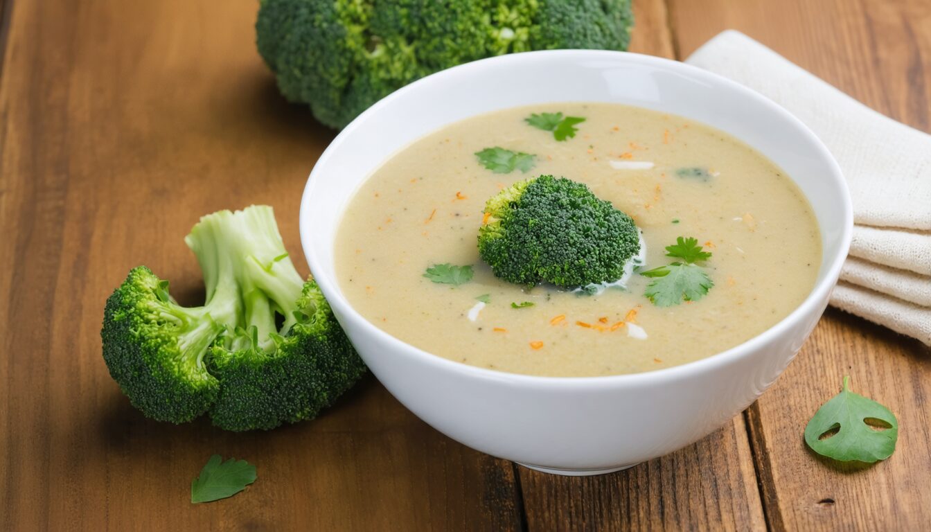 découvrez notre recette facile et rapide de soupe de brocolis maison, crémeuse et savoureuse, idéale pour réchauffer vos soirées tout en éveillant vos papilles.