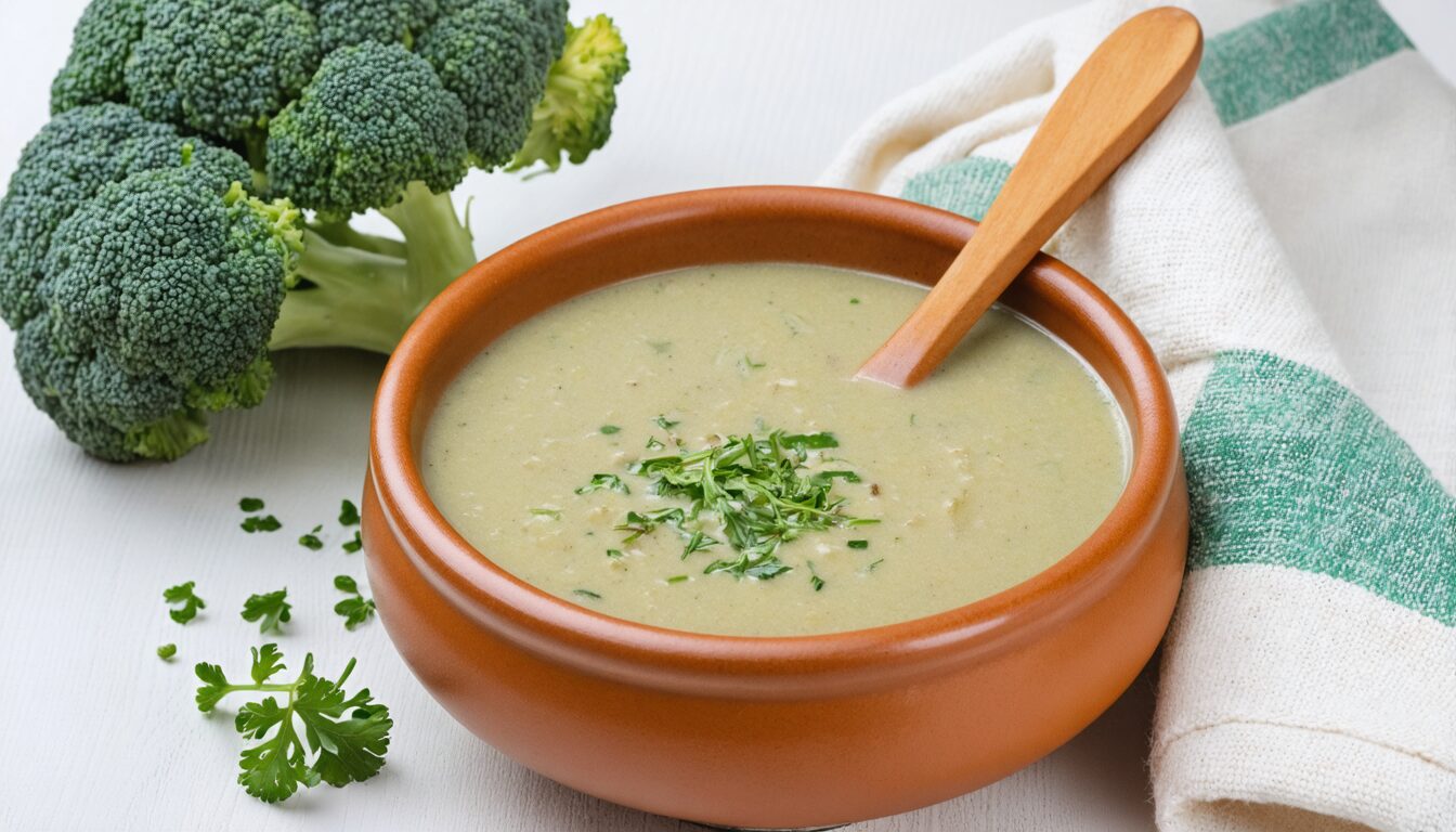 découvrez notre recette facile et rapide de soupe de brocolis maison, crémeuse et savoureuse, pour réchauffer vos repas et ravir vos papilles à chaque cuillère.