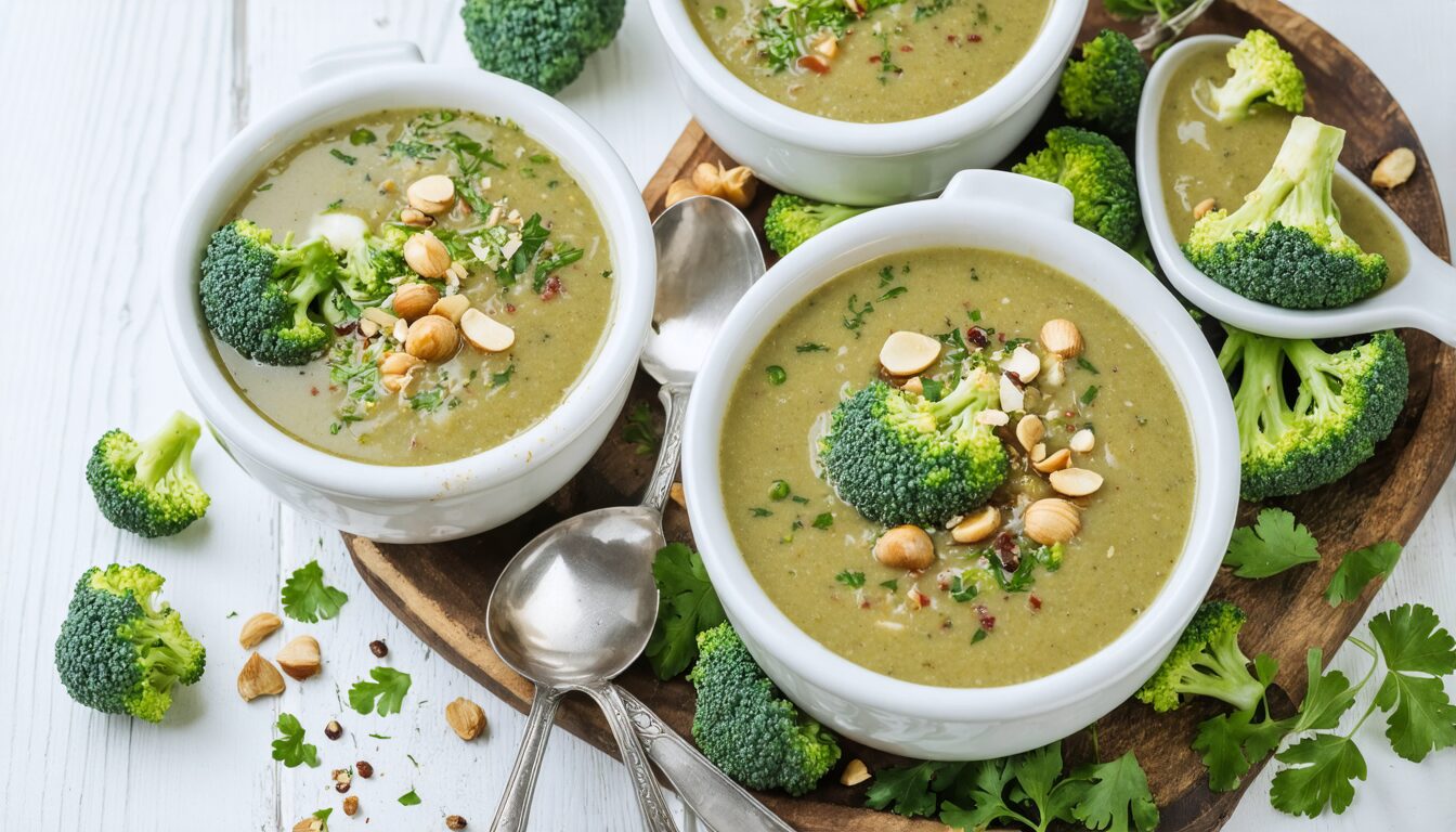 découvrez notre recette facile et crémeuse de soupe de brocolis maison, un délice sain et réconfortant pour émerveiller vos papilles en toute simplicité.