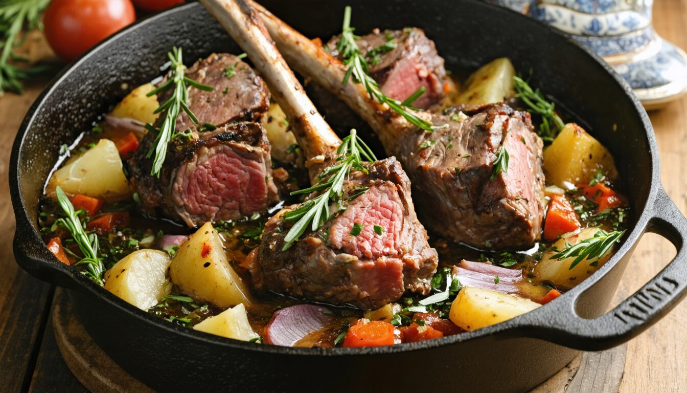 découvrez notre recette facile et savoureuse de souris d’agneau confite au four, pour un plat tendre et gourmand qui ravira vos papilles.