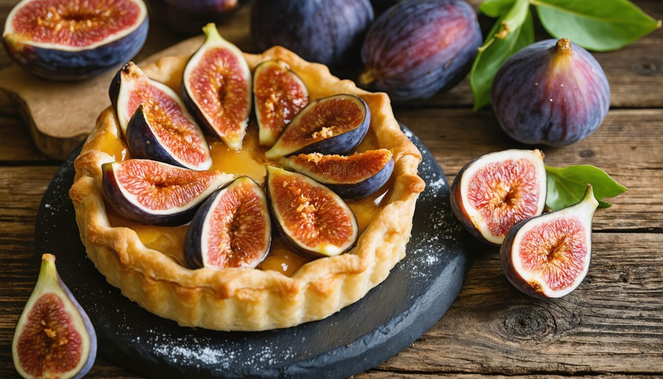 découvrez la recette authentique et facile de la tarte aux figues fraîches, un secret de grand-mère pour un dessert délicieux et gourmand.