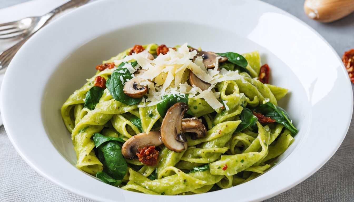 découvrez notre recette simple et rapide de pâtes aux épinards et parmesan, parfaite pour un repas savoureux et équilibré en toute simplicité.