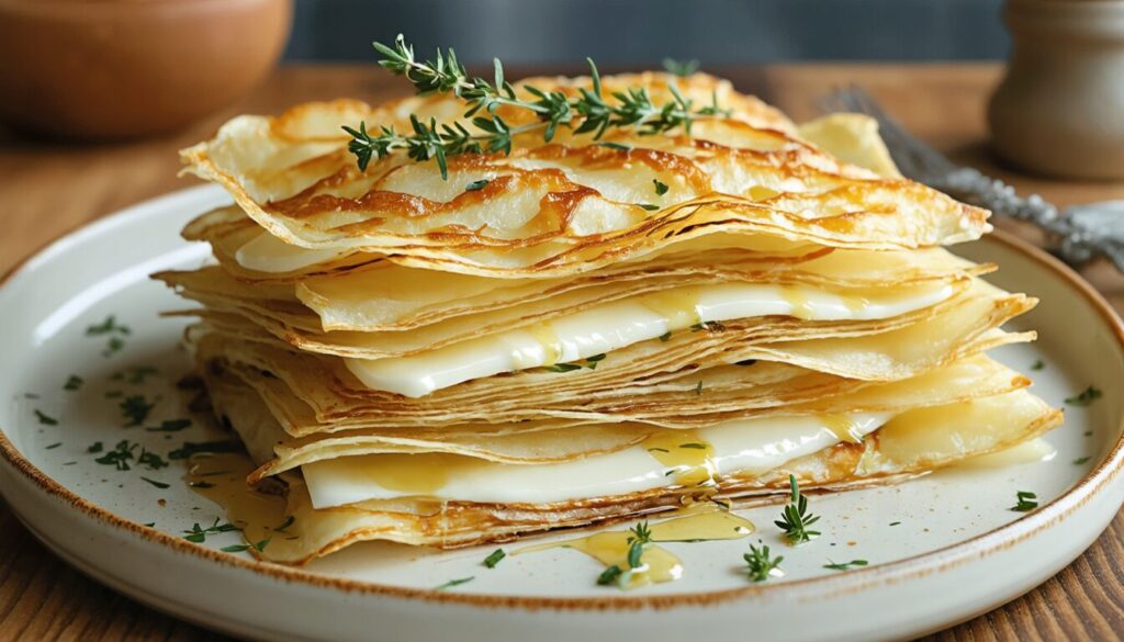 Délicieux Millefeuille de Pommes de Terre : Une Recette Simple et Gourmande