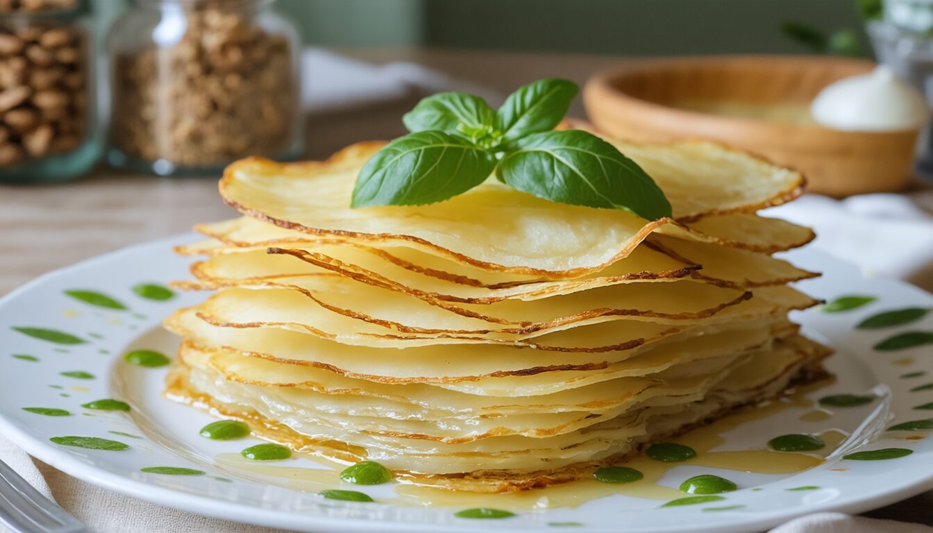 découvrez notre recette simple et gourmande de millefeuille de pommes de terre, un plat délicieux qui ravira vos papilles à chaque bouchée.