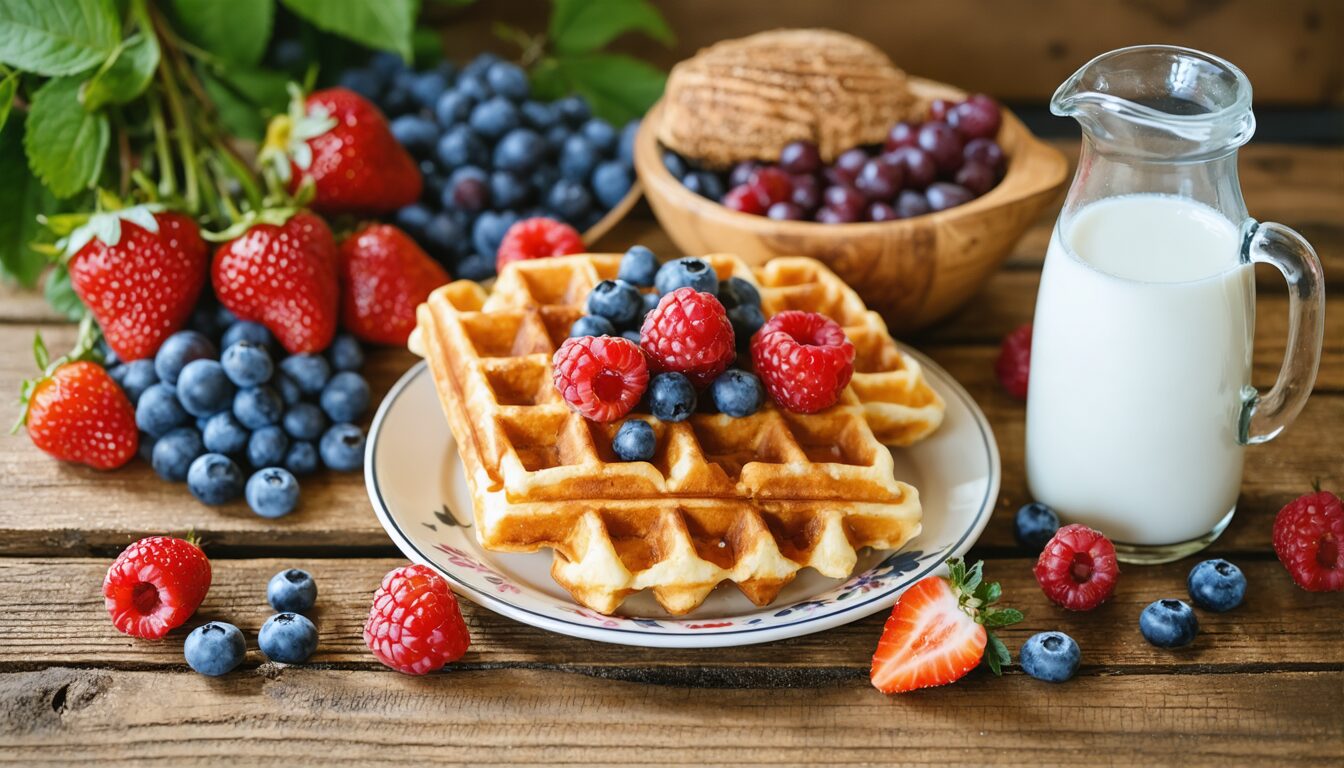 découvrez notre recette saine et savoureuse de gaufres gourmandes sans sucre, parfaites pour un dessert léger ou un goûter équilibré à tester sans attendre !