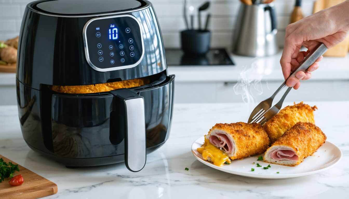 découvrez notre guide pratique pour réussir la cuisson parfaite des cordons bleus surgelés dans un airfryer, avec des astuces simples pour un repas savoureux et croustillant.