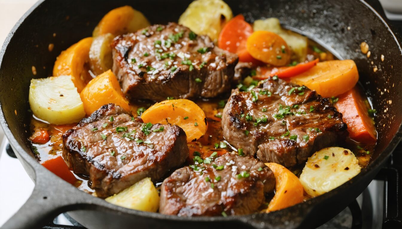 découvrez la recette authentique de la joue de porc en sauce au vin, un plat traditionnel plein de saveurs, transmis de génération en génération par grand-mère.