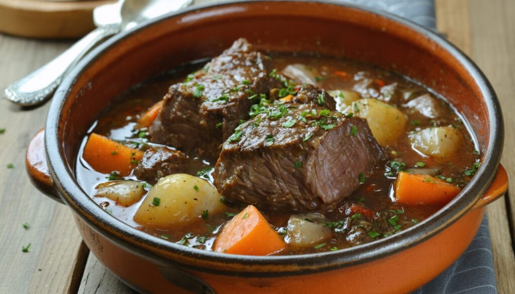 La Joue de Porc en Sauce au Vin : Le Secret Savoureux de Grand-Mère