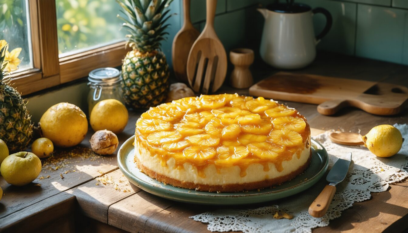 découvrez le gâteau à l'ananas de grand-mère, une recette authentique qui ravive les souvenirs d'enfance avec des saveurs chaleureuses et traditionnelles.